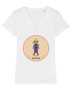 Circus Just Smile Tricou mânecă scurtă guler V Damă Evoker