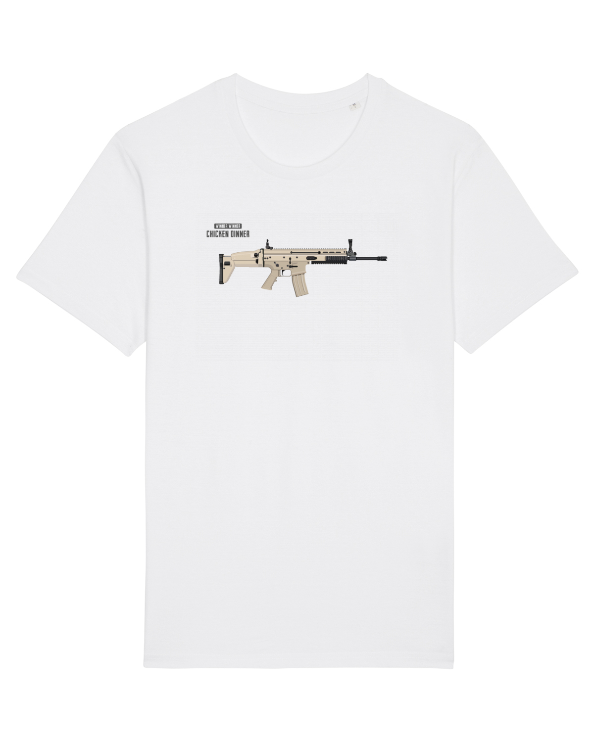 Tricou mânecă scurtă Unisex Rocker White