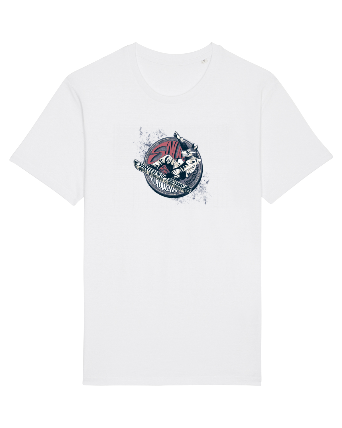 Tricou mânecă scurtă Unisex Rocker White