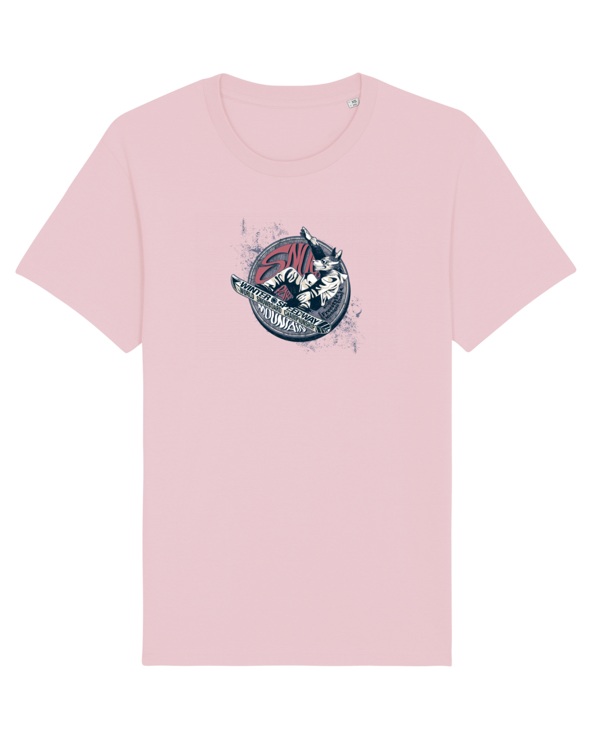 Tricou mânecă scurtă Unisex Rocker Cotton Pink