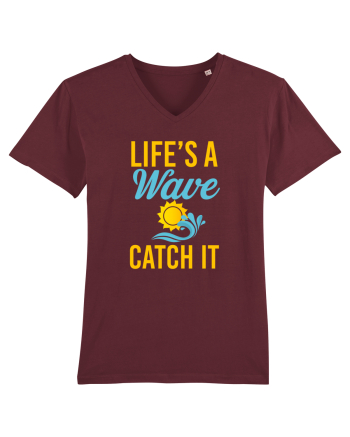 LIFE IS A WAVE Burgundy