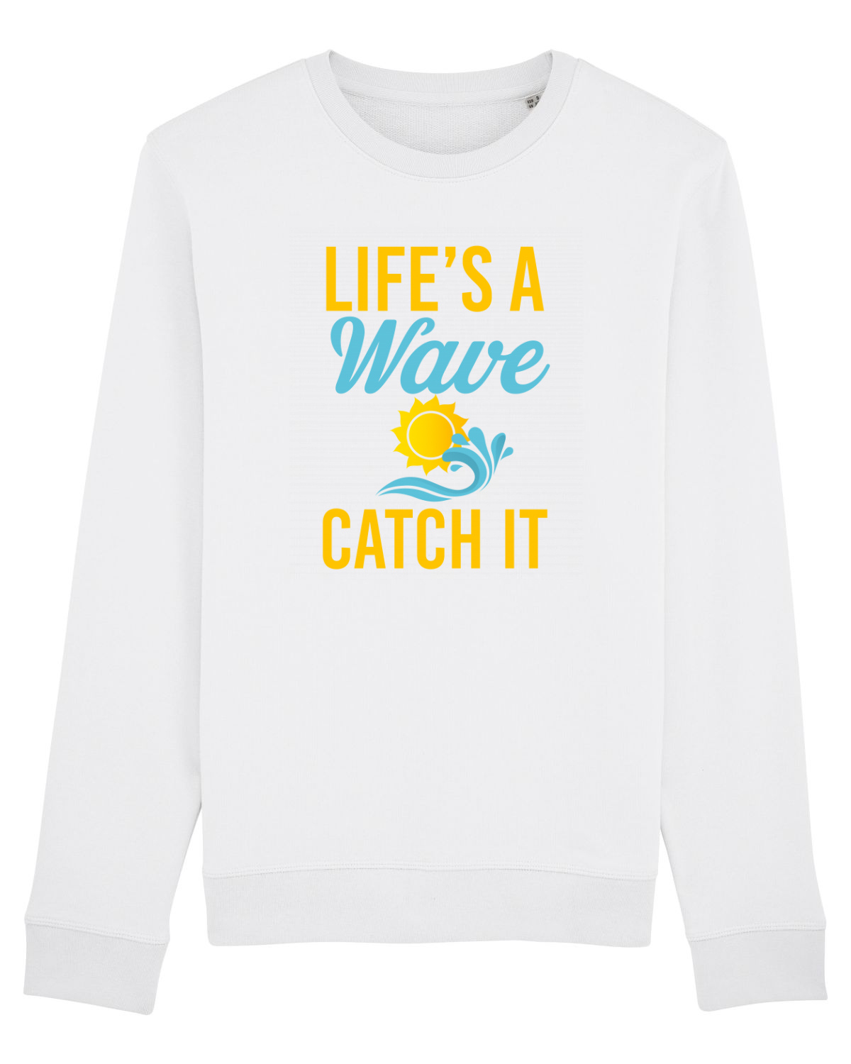 Bluză mânecă lungă Unisex Rise White