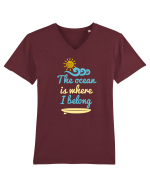 OCEAN Tricou mânecă scurtă guler V Bărbat Presenter