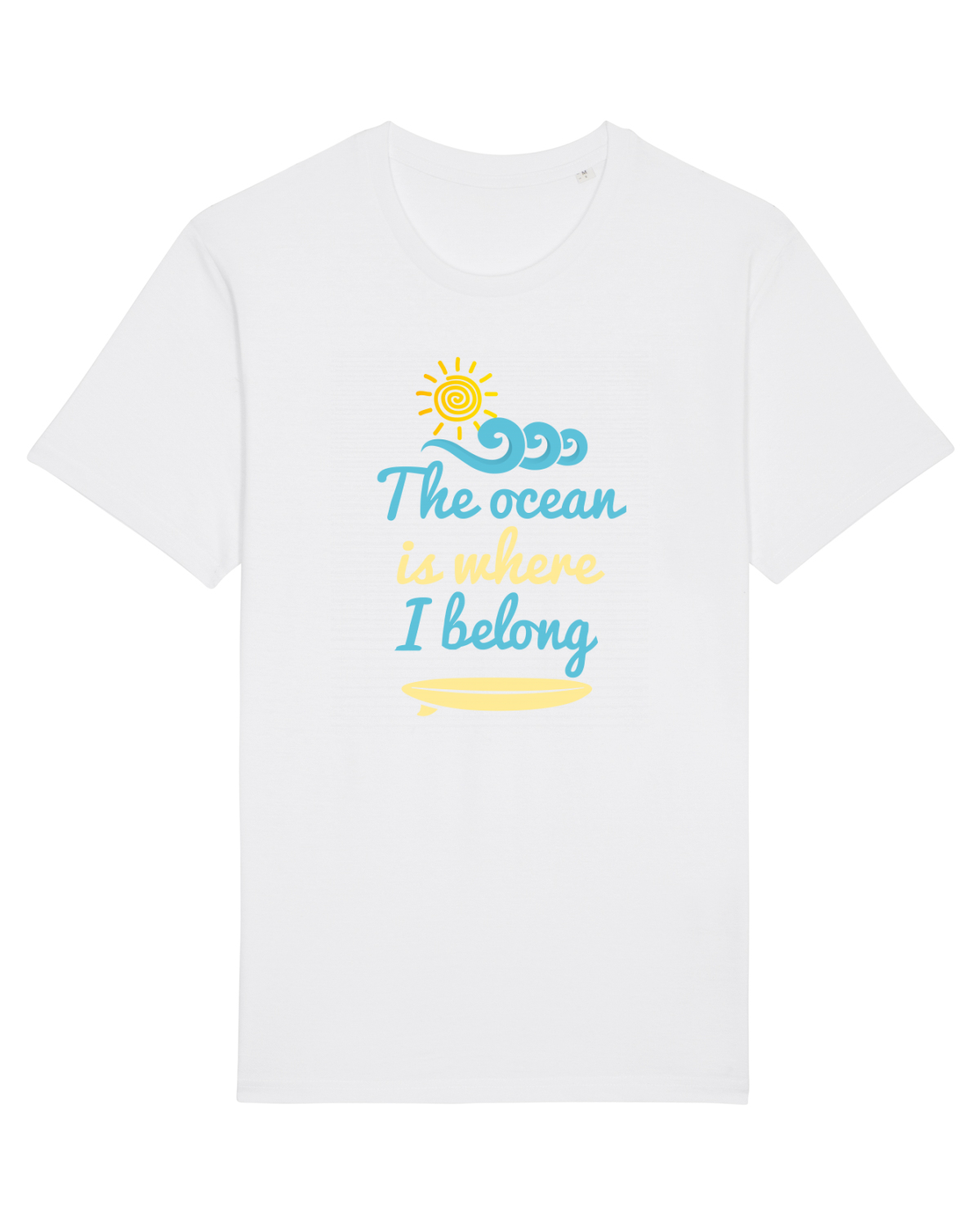 Tricou mânecă scurtă Unisex Rocker White