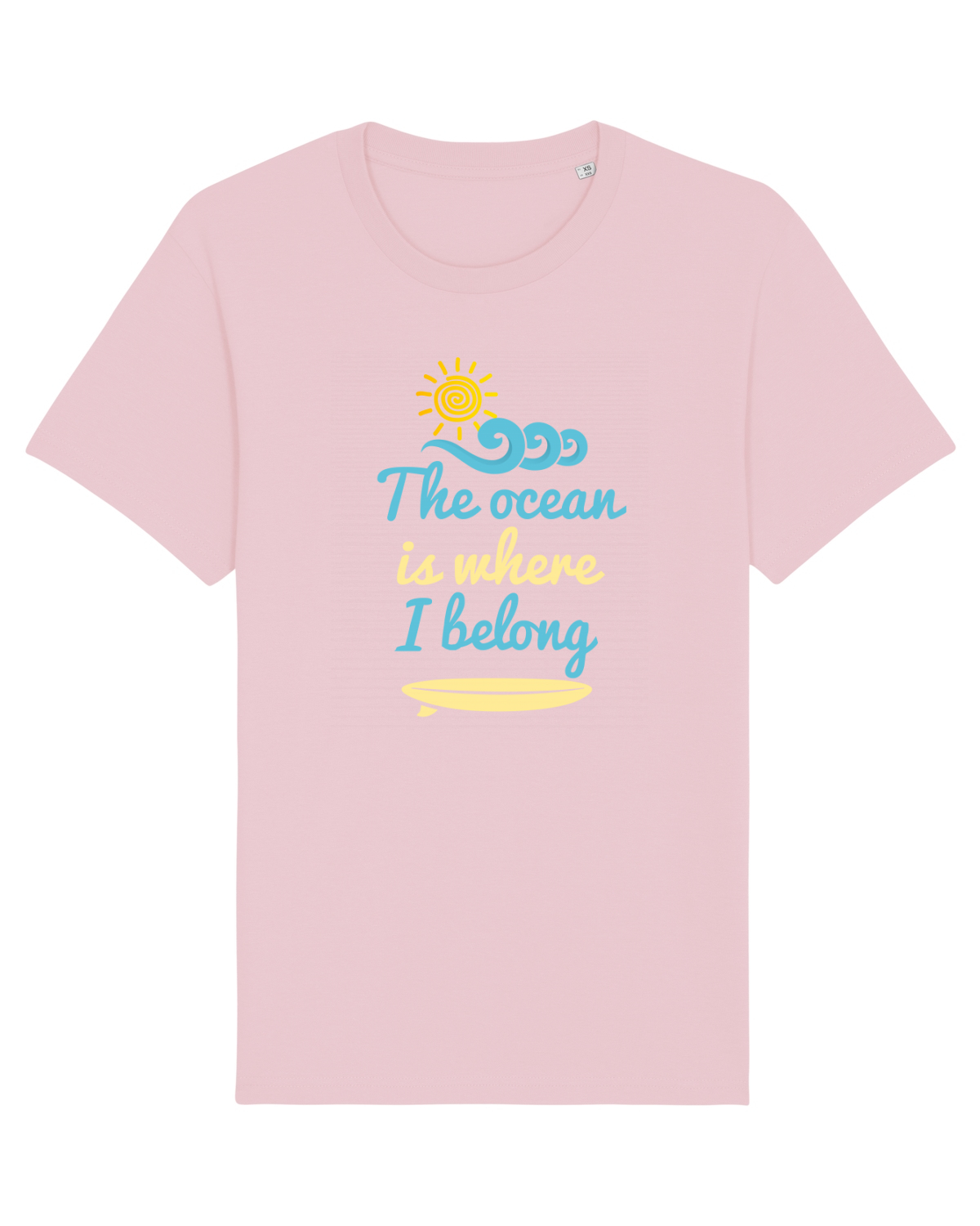 Tricou mânecă scurtă Unisex Rocker Cotton Pink