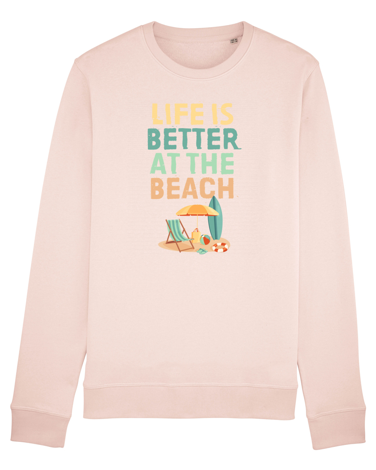 Bluză mânecă lungă Unisex Rise Candy Pink