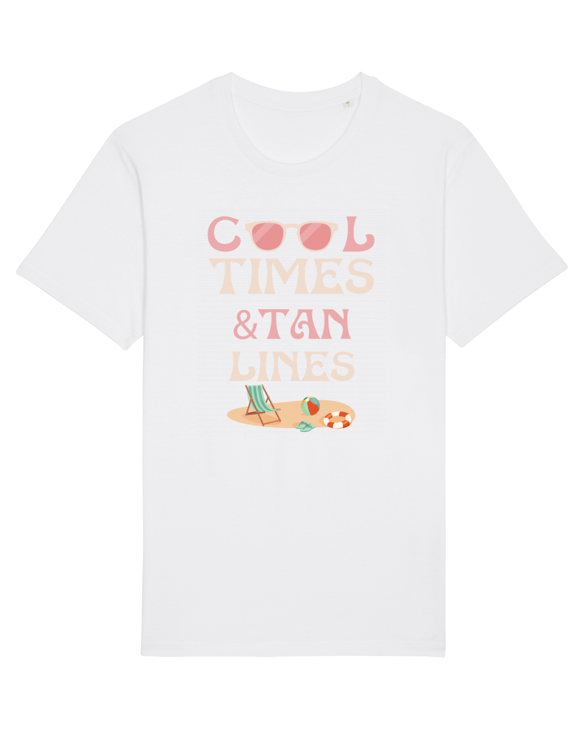 Tricou mânecă scurtă Unisex Rocker White