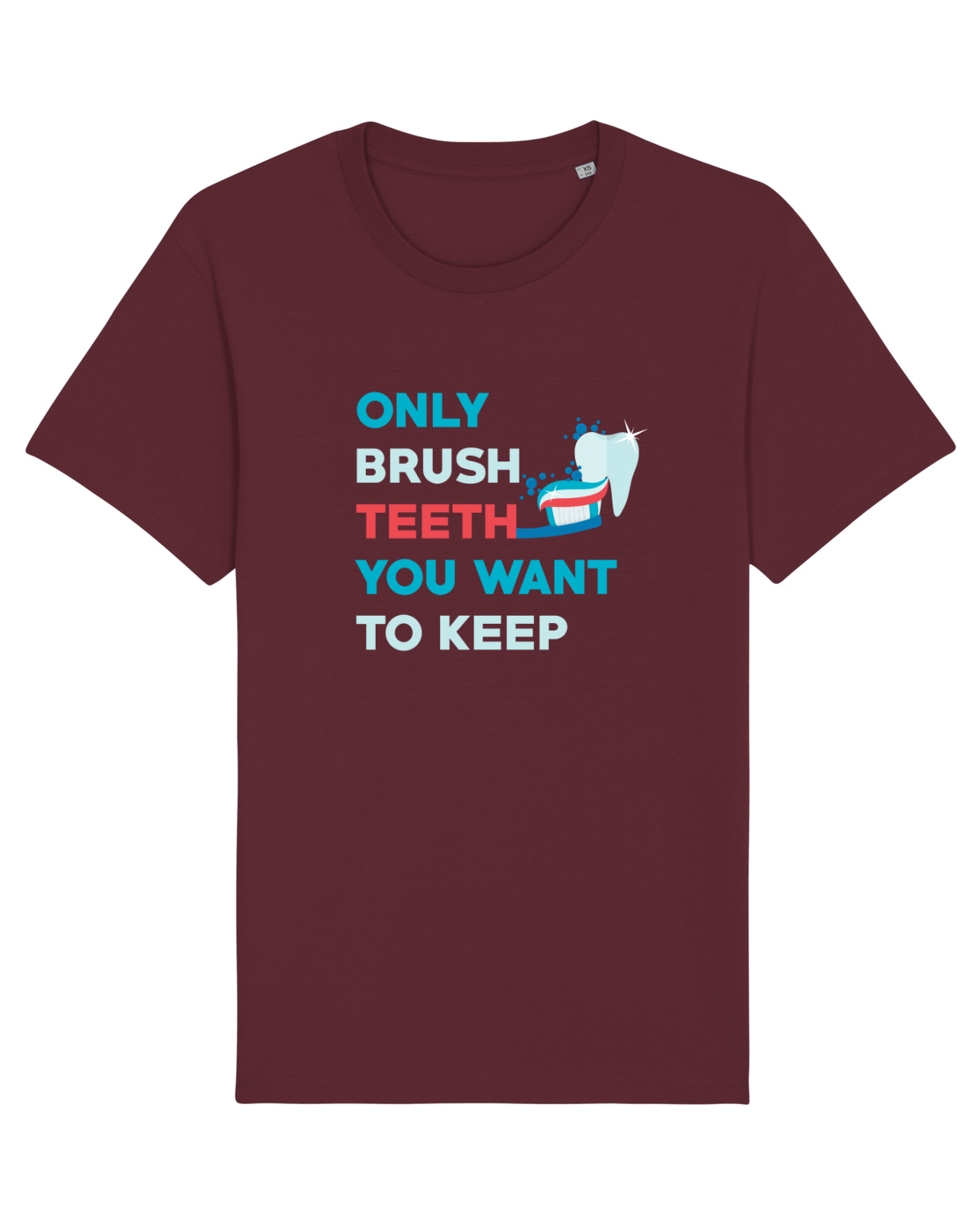 Tricou mânecă scurtă Unisex Rocker Burgundy