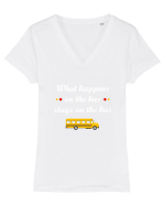 BUS Tricou mânecă scurtă guler V Damă Evoker