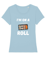 SUSHI Tricou mânecă scurtă guler larg fitted Damă Expresser