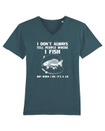 FISHING Tricou mânecă scurtă guler V Bărbat Presenter
