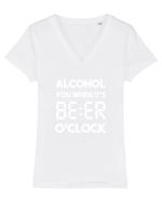 BEER Tricou mânecă scurtă guler V Damă Evoker