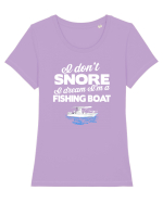 SNORE Tricou mânecă scurtă guler larg fitted Damă Expresser