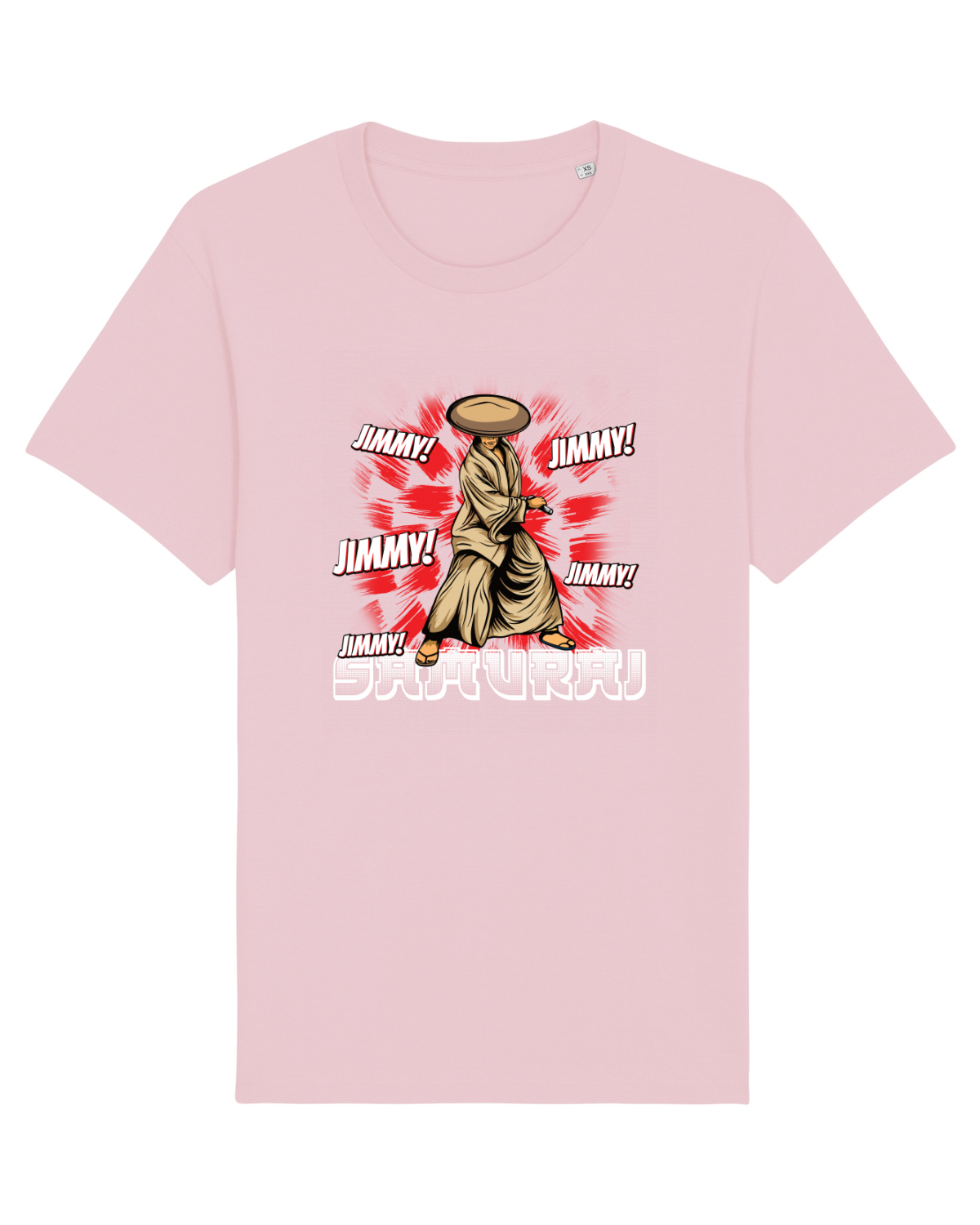 Tricou mânecă scurtă Unisex Rocker Cotton Pink