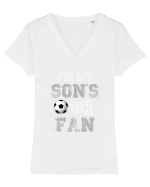 FOTBAL Tricou mânecă scurtă guler V Damă Evoker