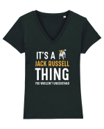 JACK RUSSELL Tricou mânecă scurtă guler V Damă Evoker