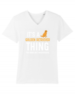 GOLDEN RETRIEVER Tricou mânecă scurtă guler V Bărbat Presenter