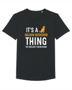 GOLDEN RETRIEVER Tricou mânecă scurtă guler larg Bărbat Skater