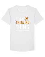 SHIBA INU Tricou mânecă scurtă guler larg Bărbat Skater