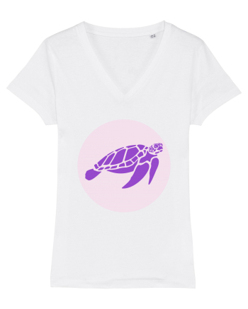 Purple Turtle White