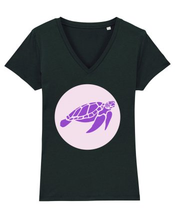 Purple Turtle Black