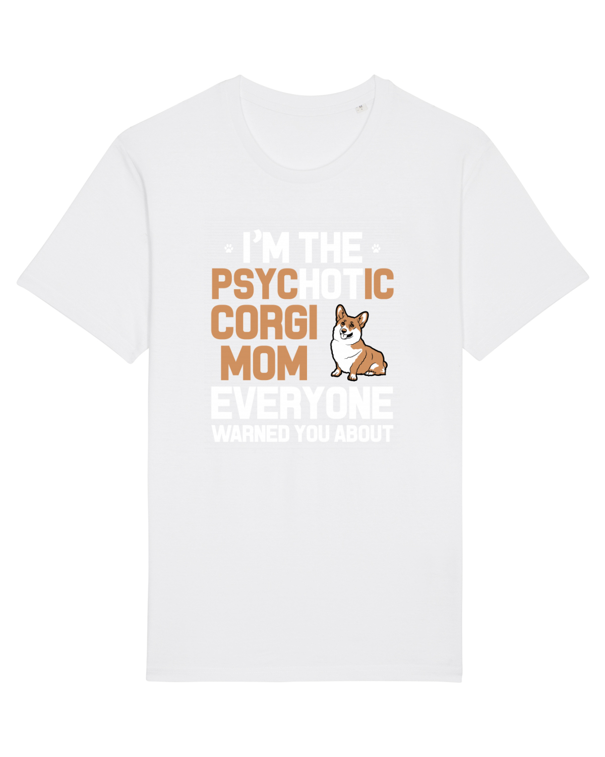 Tricou mânecă scurtă Unisex Rocker White