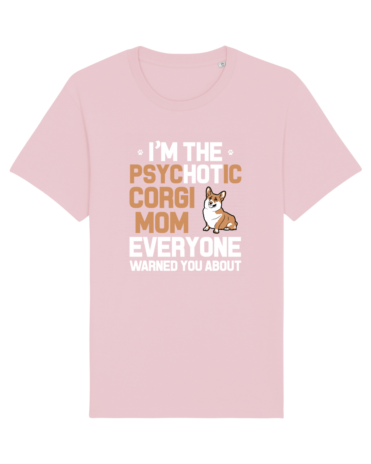 Tricou mânecă scurtă Unisex Rocker Cotton Pink