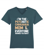 CHIHUAHUA MOM Tricou mânecă scurtă guler V Bărbat Presenter