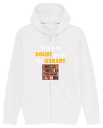 LIBRARY Hanorac cu fermoar Unisex Connector