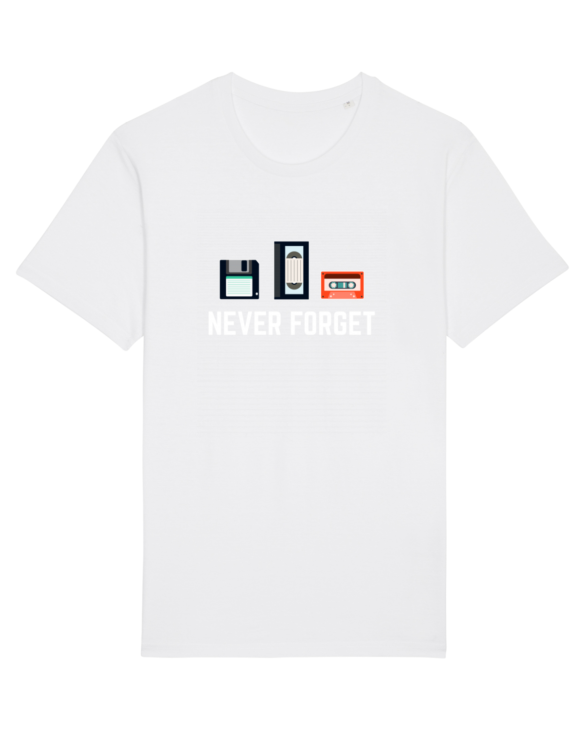Tricou mânecă scurtă Unisex Rocker White