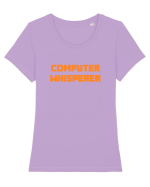 COMPUTER WHISPERER Tricou mânecă scurtă guler larg fitted Damă Expresser