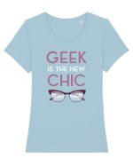 GEEK Tricou mânecă scurtă guler larg fitted Damă Expresser