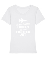 SNORE Tricou mânecă scurtă guler larg fitted Damă Expresser