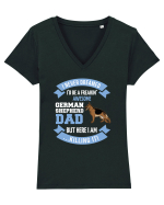 GERMAN SHEPHERD Tricou mânecă scurtă guler V Damă Evoker