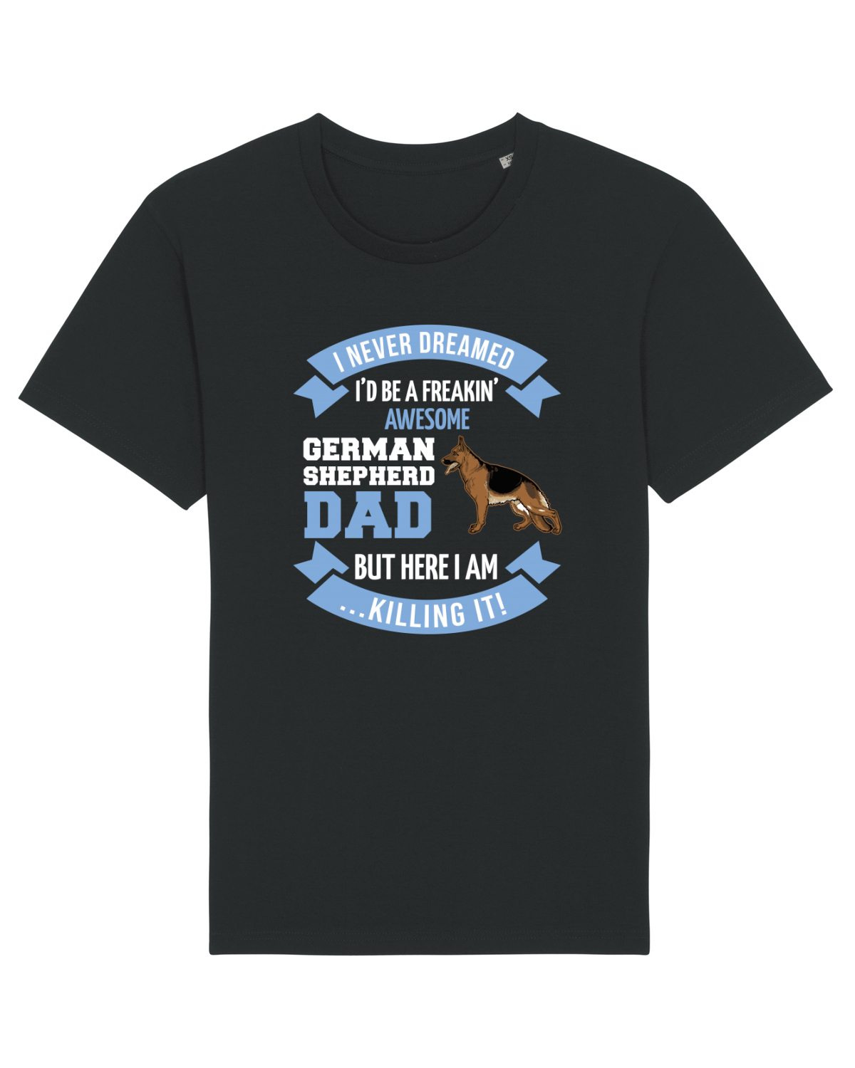 Tricou mânecă scurtă Unisex Rocker Black