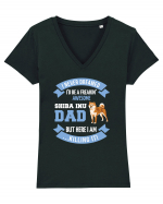 SHIBA INU Tricou mânecă scurtă guler V Damă Evoker