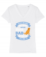 GOLDEN RETRIEVER Tricou mânecă scurtă guler V Damă Evoker