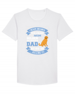 GOLDEN RETRIEVER Tricou mânecă scurtă guler larg Bărbat Skater