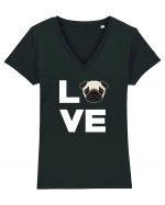 PUG Tricou mânecă scurtă guler V Damă Evoker