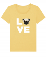 PUG Tricou mânecă scurtă guler larg fitted Damă Expresser