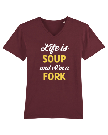 LIFE IS A SOUP Burgundy