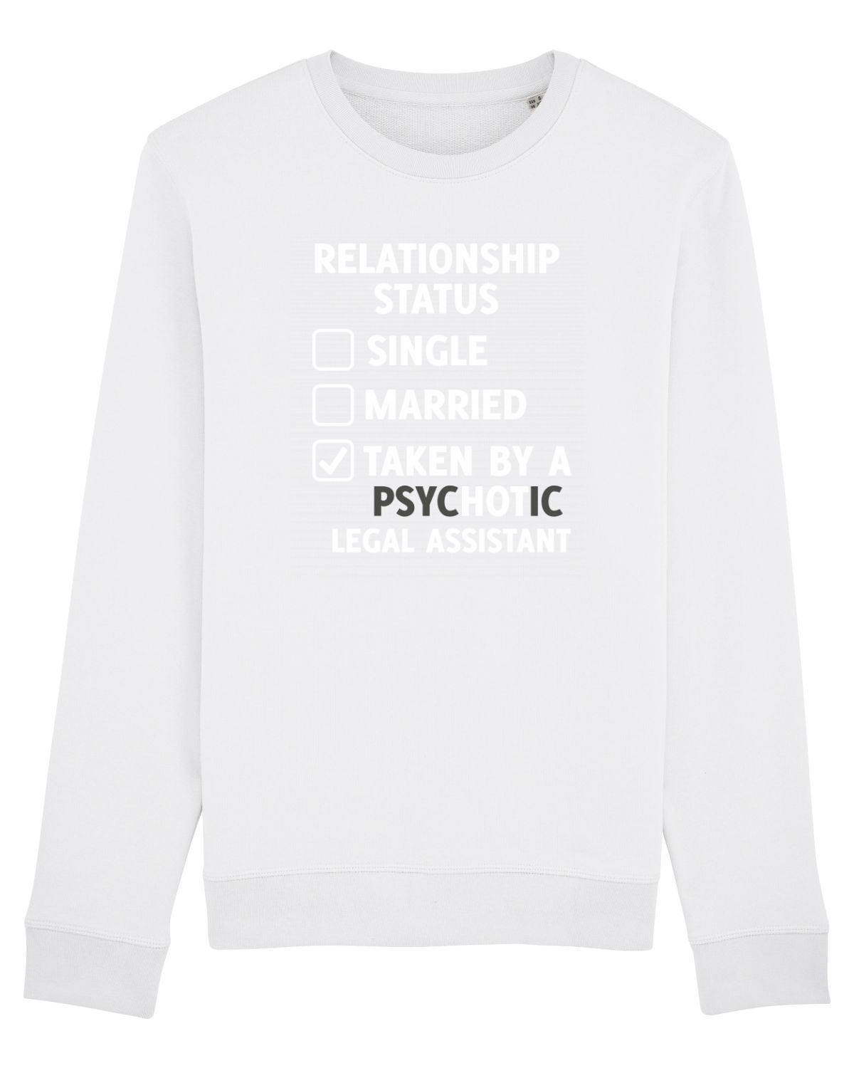 Bluză mânecă lungă Unisex Rise White