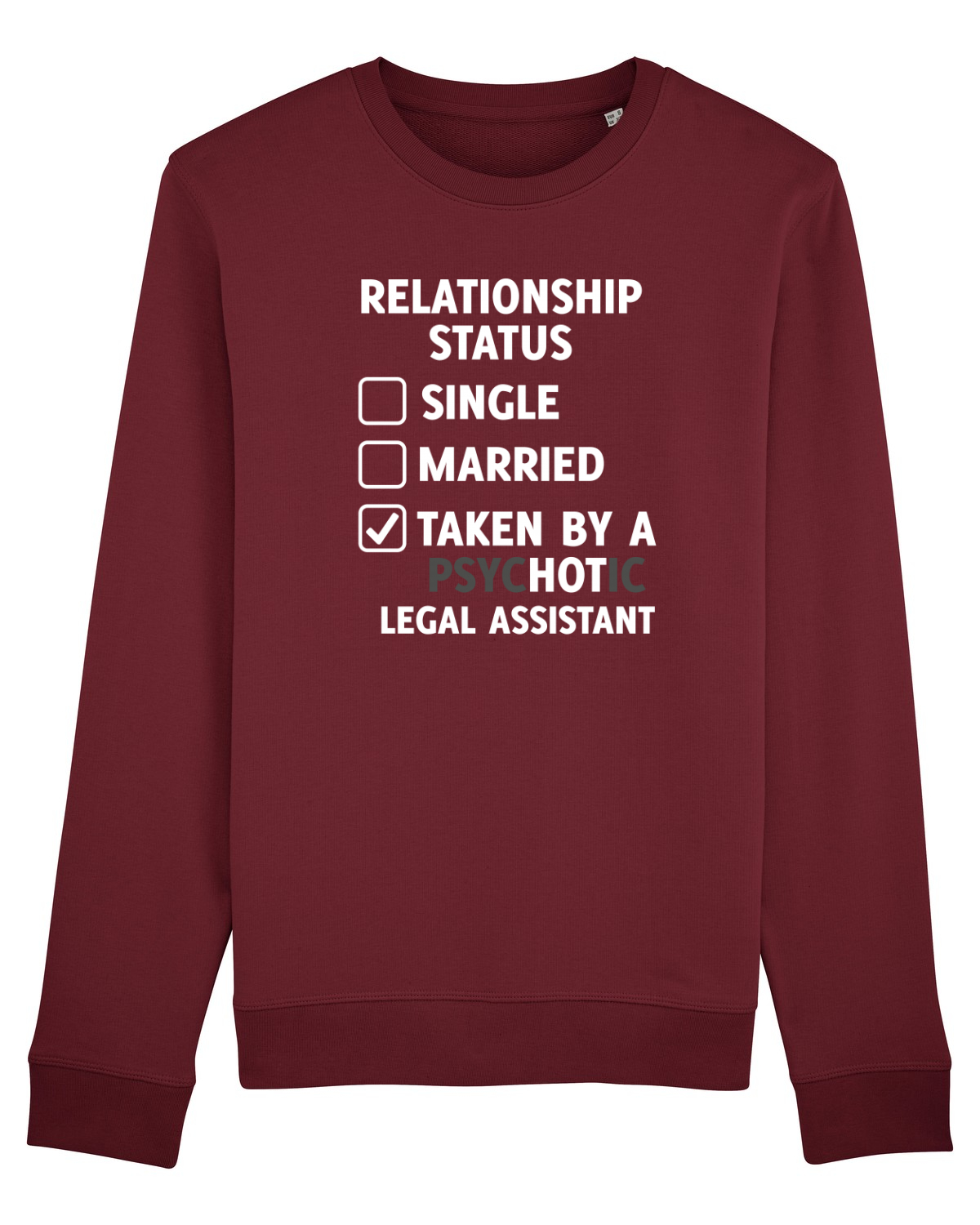 Bluză mânecă lungă Unisex Rise Burgundy