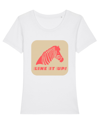 Zebra Line It Up White