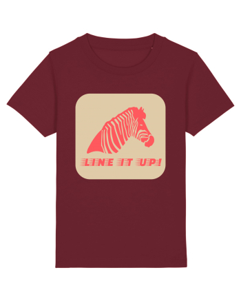 Zebra Line It Up Burgundy