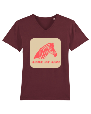 Zebra Line It Up Burgundy