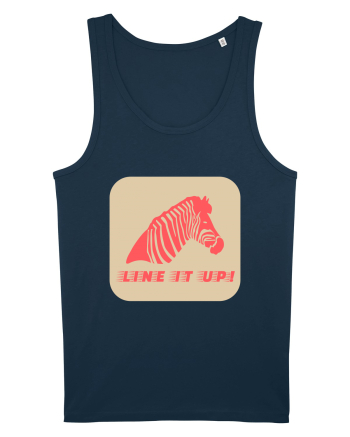 Zebra Line It Up Navy
