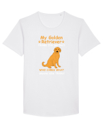 GOLDEN RETRIEVER Tricou mânecă scurtă guler larg Bărbat Skater