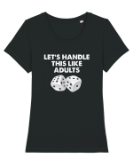 ADULTS Tricou mânecă scurtă guler larg fitted Damă Expresser