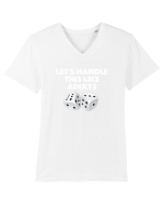 ADULTS Tricou mânecă scurtă guler V Bărbat Presenter